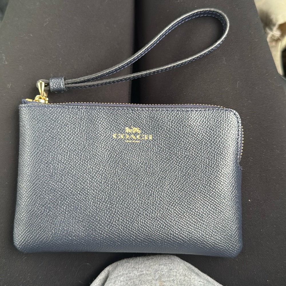 Navy blue Coach wallet